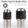 Thinkpro 2pcs Tap Socket Set,Extraction Tool With Adjustable Jaws,Suitable for Taps,Reamers,Screw Extractors