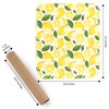 The Useless Brand Reusable Paper Towels Roll | Washable Cotton Flannel Towels w/Cardboard Roll | Fits on All Holders (Lemons, 12 Towels)