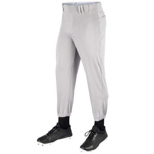 Champro Men's Standard Triple Crown Classic Baseball Pants, Grey, Small