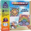 SUNGEMMERS Window Art Kit for Kids, Gem Art Suncatcher - Great 7 6 Year Old Girl Birthday Gift Ideas, & Gifts for 4 5 6 7 8 9 10 Year Old Girls & Boys - Fun Arts & Crafts for Kids Ages 6-8 8-12 4-6