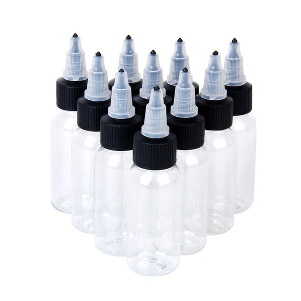 Grand Parfums 30ml Empty PET Plastic Bottles for Lotion, Shampoo, Tattoo Ink, Pigment, Cream, Conditioner, Soap (24 Sets)