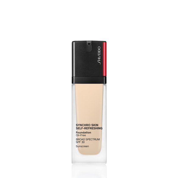 Shiseido Synchro Skin Self-Refreshing Foundation SPF 30, 120 Ivory - Medium, Buildable Coverage + 24-Hour Wear - Waterproof & Transfer Resistant - Non-Comedogenic