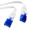 Flat Ethernet Cable with Break-Proof Design, Internet/LAN Cable – 100ft (1Gbps Maximum Fiber Optic Speed, Highly Flexible & Suitable for Permanent Installation, RJ45, White) – by CableDirect