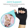 Vive Fingerless Arthritis Gloves for Men & Women Made w/Copper Infused Fabric - Therapeutic Compression for Swelling, Carpal Tunnel, Tendonitis, Edema, & Finger Pain - Comfortable Non-Slip (Medium)