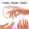 Professional Silicone Practice Hand for Acrylic Nails by Nail Nobility - Full Poseable Hand for Practicing Nail Art, Acrylic, Gel Techniques by Nail Techs Artists - Flexible, Reusable, Realistic
