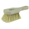 Weiler 44014 8" Utility Scrub Brush, White Tampico Fill, Short Handle, Wood Block