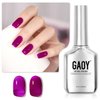GAOY Dark Purple Gel Nail Polish, 16ml Soak Off UV Light Cure Gel Polish for Nail Art DIY Manicure at Home, Color 1606