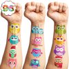 Owl Temporary Tattoos Stickers | Birthday Party Supplies Decorations 96PCS Tattoos Stickers Cute Party Favors Kids Girls Boys Gifts Classroom School Prizes Themed Christmas
