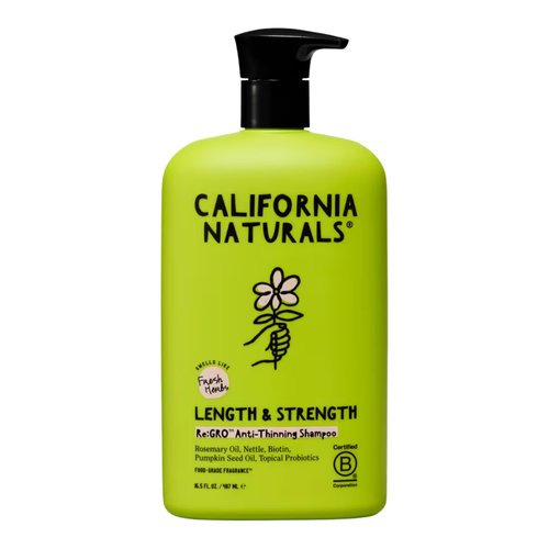 California Naturals Re:GRO Hair Shampoo, Anti Thinning & Hair Growth Support, All Hair Types, Vegan, Natural, Cruelty Free, Silicone, Paraben & Sulfate Free Shampoo for Women & Men, 16.5 oz