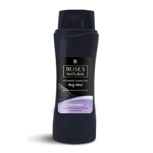 Natural Activated Charcoal Body Wash (Lavender)
