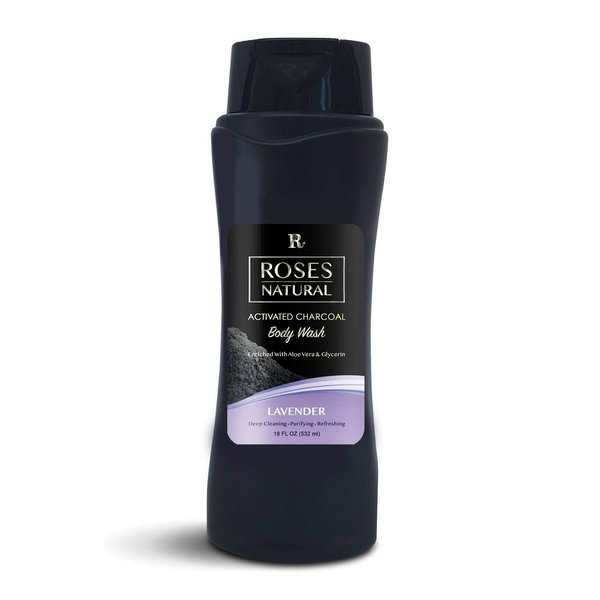 Natural Activated Charcoal Body Wash (Lavender)