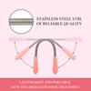 Spring Hair Remover - 4 Pack Stainless Steel Spring Epilator - Facial Hair Remover for Women Face, Chin Hair, Upper Lip Hair, Women Mustache