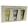 L’Erbolario Hand Cream Collection Two - Skin Care Set with 3 Healing Hand Creams - Hand Cream for Dry Cracked Hands - Lemon, Rose, Olive Oil - 3 pc