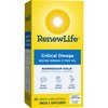 Renew Life Norwegian Gold Critical Omega, Omega-3 Fish Oil, 60 Burp-Free Softgels (Pack May Vary)