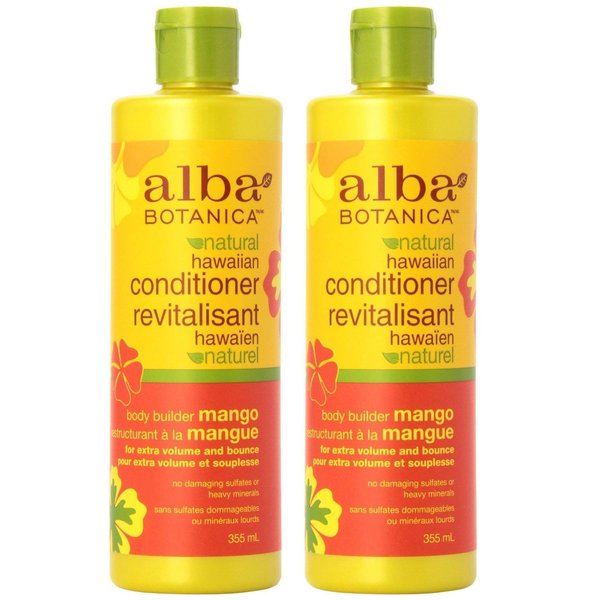 Alba Botanica Hawaiian Hair Conditioner, Mango, 12 oz, 2 pk