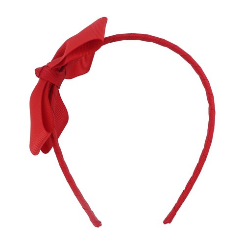MEEDEE Toddler Red Headband Headband With Bow Headband Bows For Girls Headband Grosgrain Ribbon Headband For Toddlers Kids Party Decoration Cosplay Costume Headwear Makeup Handmade Hair Band