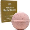 1 Organic Bath Bomb with Natural Oils, Epsom Salt, Kaolin Clay, Apricot Kernel Oil, Olive Oil for Moisturizing, Relaxation (Birthday Cake)
