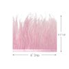 6 Inch Strip - Baby Pink Ostrich Fringe Trim Feather Craft Sample DIY Millinery Supply | Moonlight Feather