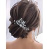 AUNEAL Wedding Hair Accessories for Women Hair Pins Set Hair Jewelry for Girls Flower Pearl Hair Clips Headpieces for Brides Bridesmaids