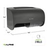 Alpine Commercial Toilet Paper Dispenser - Double Toilet Paper Holder Wall Mount for Less Frequent Paper Roll Refill