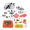 Stainless Steel Box Kitchen Set and Food Play Kitchen Toys Cooking Set 31 Pieces for Toddlers Preschoolers Kids Girls Boys Age +3 Years by VALESSATI