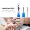 NMKL38 Diamond Bit Barrel Shape Electric Nail Drill File Cuticle Cleaner Tool for Rotary Nail Drill Machine Manicure Pedicure Polishing Kit (Medium 4x10.3)