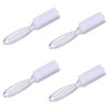 Yebeauty Nail Brush Fingernail Cleaner, 4 Pack Hand Scrub Cleaning Brush Plastic Hand Finger Toes Scrubbing Brush, Pedicure Nail Scrubber,Clear