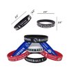 CupaPlay 24 PCS Baseball Motivational Silicone Wristband - Personalized Silicone Rubber Bracelets - Sports Prizes - Party Favors and Supplies - Birthday Party Goodie Bag Stuffers - Carnival/Events