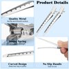 Gingbiss 24 Pcs Duck Billed Hair Clips for Styling Sectioning, 3.5 inch Metal Alligator Hair Clips for Women, Pin Curl Clips for Hair Roller,Salon,Bows DIY, Silver