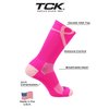 TCK Pink Ribbon Awareness Crew Socks (Hot Pink/Pink, Medium)