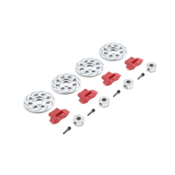 Losi Hex Rotor Caliper & Pin Set 4 Baja Rey LOS232006 Elec Car/Truck Replacement Parts