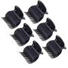 6PCS Black Hot Roller Clips Plastic Hair Curler Claw Clip Replacement Roller Clip Heat Resistance for Women Girls Hair Section Styling Tools
