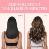GOO GOO Clip in Hair Extensions Real Human Hair, 12inch 85g 7Pcs, 1B/6/1B Balayage Natural Black to Chestnut Brown, Remy Human Hair Extensions Clip ins for Women, Natural Human Hair