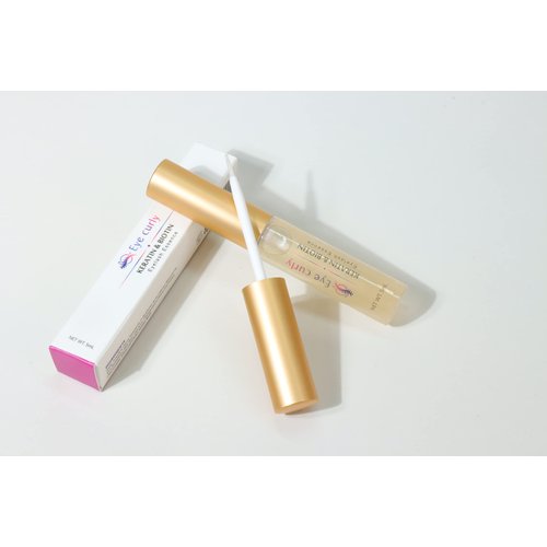 Eyecurly eyelash Biotin&Keratin–Eyelash Growth Enhancer & Brow Serum with Biotin&Keratin,Vegetable Extract,Natural Growth Panthnol for Long, Thick Lashes and Eyebrows! Cruelty Free & Hypoallergenic.