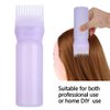 Root Comb Applicator Bottle, 160ml Hair Oil Applicator Bottle Hair Dye Bottle with Graduated Scale, Profssional Brush Applicator Comb Hairdressing Coloring Styling Tool ()