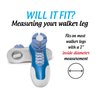 Sneaker Walker Glides for 1" Walker Tubes - Blue - 1 Pair