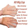 SAKALAKA HD Wig Caps,20 Pieces Hair Net for Wig, Stretchy Nylon Wig Caps for Women, Natural Transparent Wig Caps for Lace Front Wigs (HD Wig Cap 10Pack/20PCS)