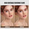 LAMUSELAND Full Coverage Foundation Makeup, Matte Liquid Waterproof Long-lasting Oil-free Foundation Stick Concealer for All Skin (04, M)