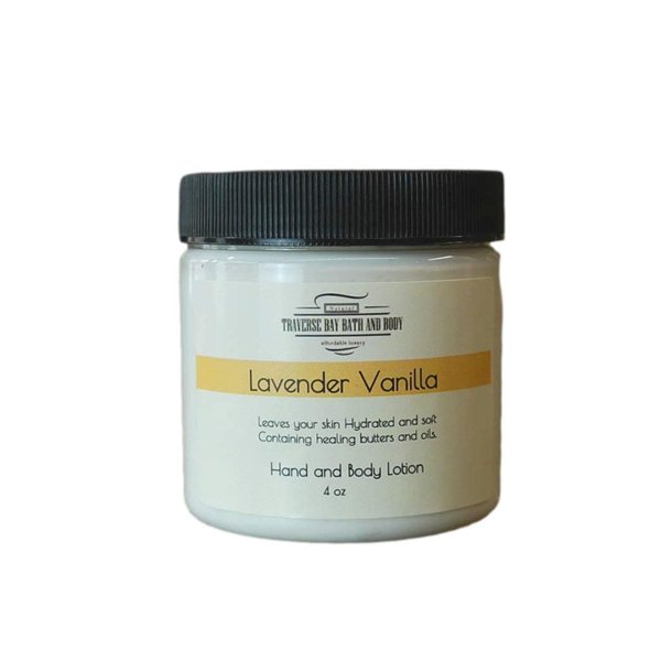 Lavender Vanilla Moisturizing Hand & Body lotion - 4oz- Healing properties of lavender with the nourishing benefits of shea.