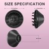 360° Rotating Magnetic Hair Diffuser Attachment for Laifen Hairdryer, Hair Trends High Speed Hair Dryer Difffuser, Compatible with Dyson* Airwrap Styler HS01 HS03 HS05, Black