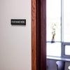 Custom Name Plate for Door, Office, Wall, Personalized With Your Text, 2” x 8” (1 Line, Black)