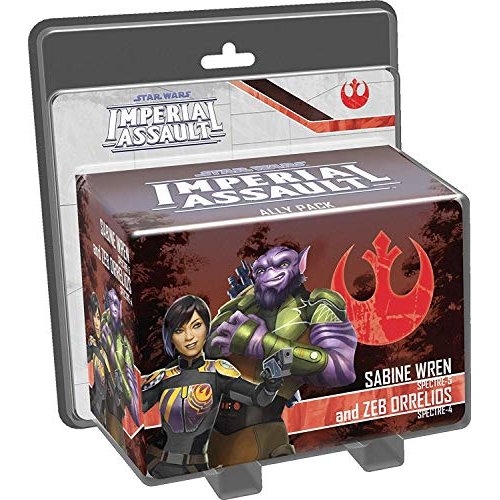 Star Wars Imperial Assault Board Game Sabine Wren and Zeb Orrelios EXPANSION - Epic Sci-Fi Strategy Game for Kids and Adults, Ages 14+, 1-5 Players, 1-2 Hour Playtime, Made by Fantasy Flight Games