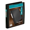 Office Depot® Brand EverBind View Binder with One-Touch EasyOpen Locking D-Ring, 1" Rings, Black Smoke