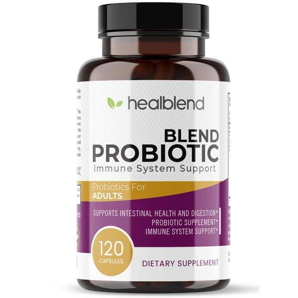 Probiotic Caps Dietary Supplement Capsules, Probiotic for Women and for Men Digestive Health, Immune System Support, Non-GMO, Gluten-Free, 120 Veg Caps