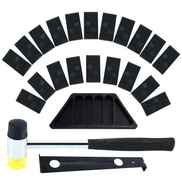 Homend Laminate Wood Flooring Installation Kit with Tapping Block, Pull Bar, Mallet and 20 Spacers