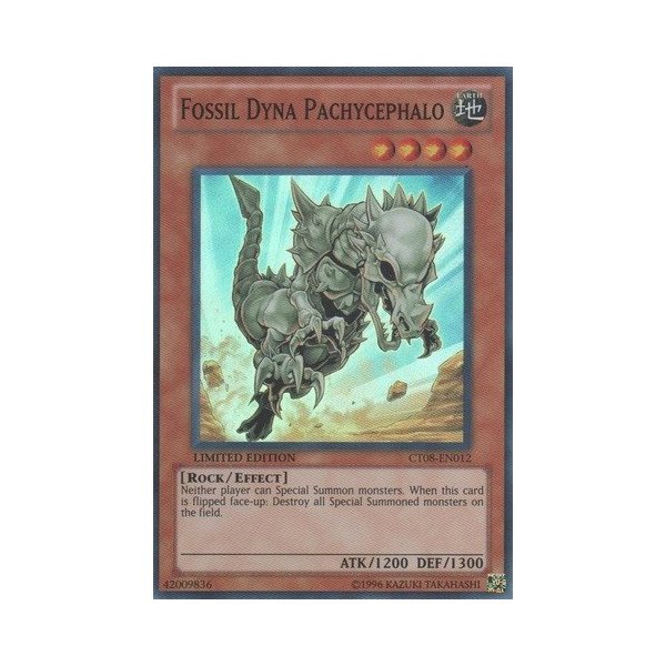Yu-Gi-Oh! - Fossil Dyna Pachycephalo (CT08-EN012) - 2011 Collectors Tins - Limited Edition - Super Rare