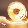 KXZM 24V COB LED Strip Light Warm White 3000K 5M/16.4ft 2400LEDs 4500Lm Uniform Glow CRI 93+ Flexible IP20 Not Waterproof LED Tape Lights for DIY Cabinet Bedroom Kitchen Home Decor(No Power Supply)
