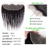 Lace Frontal Closure 13x4 Ear to Ear HD Lace Frontal Deep Wave Brazilian Virgin Human Hair Extensions Frontal Bleached Knots Pre Plucked With Baby Hair Natural Color 16 Inch