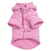 East Side Collection Polyester Quilted Pastel Dog Jacket, X-Small, 10-Inch, Pink