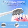10 Pack Replacement Toothbrush Head Compatible with Burst Electric Toothbrush, YMPBO Toothbrush Heads for Burst Sonic Toothbrush, Deep Cleaning Bristle Design, White